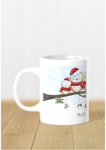 Hediyelik Yeniyıl / Yılbaşı / Noel Baba Baskılı Kupa Bardak