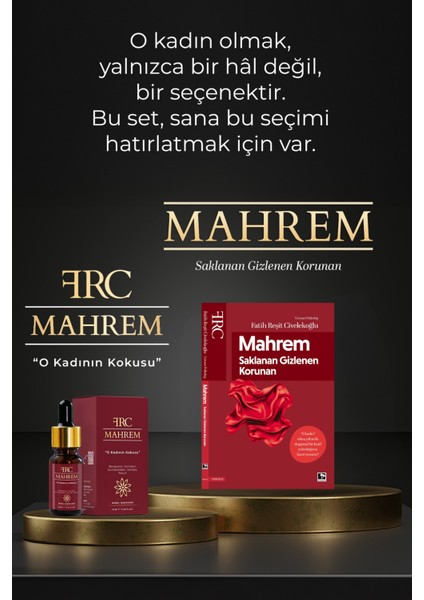 Mahrem O Kadın Afrodizyak Etkili Esans Yağı ve Mahrem Kitap