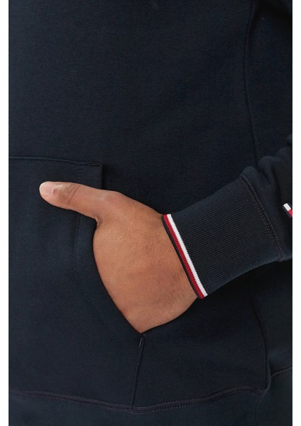 Pamuklu Regular Fit Logolu Kapüşon Yaka Sweat Erkek Sweat MW0MW32673 Dw5 indirimleri