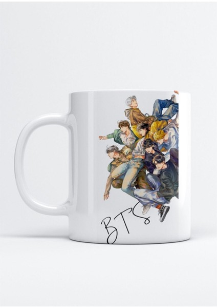 Bts Jungkook V Jimin Suga Kim Seok-Jin Rm J-Hope Kupa Bardak