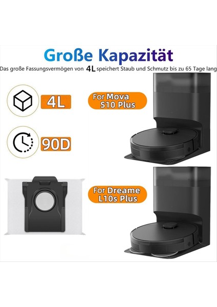 D10 Plus Gen 2 Elektrikli Süpürge Aksesuarları Çöp Toplama Için 14 Adet Toz Torbası Yedek Parçası (Yurt Dışından) fiyatları