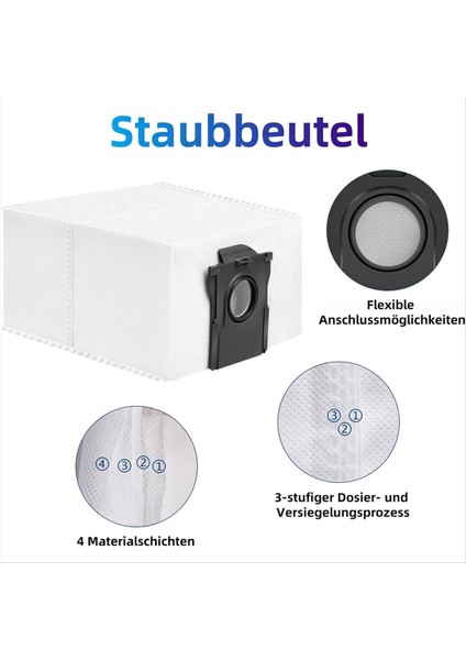 D10 Plus Gen 2 Elektrikli Süpürge Aksesuarları Çöp Toplama Için 14 Adet Toz Torbası Yedek Parçası (Yurt Dışından) fırsatları