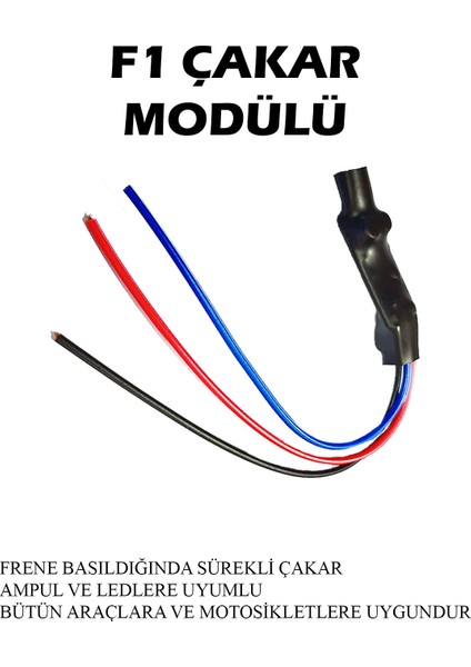 F1 Çakar Modülü Fren Stop Lamba Sürekli Çakar 12V fiyatları