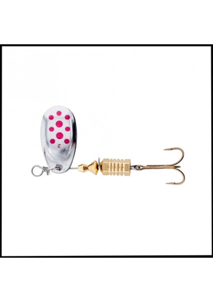 Uyguna-Yakala Gümüş Kırmızı - 5g -Alabalık/turna/levrek Olta Kaşığı Döner Kaşık -KAS.731