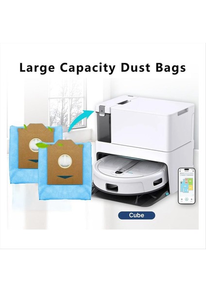 Cube cc Robot Süpürge Yedek Parçaları Için 6 Adet Toz Torbası Değişimi (Yurt Dışından) fiyatları