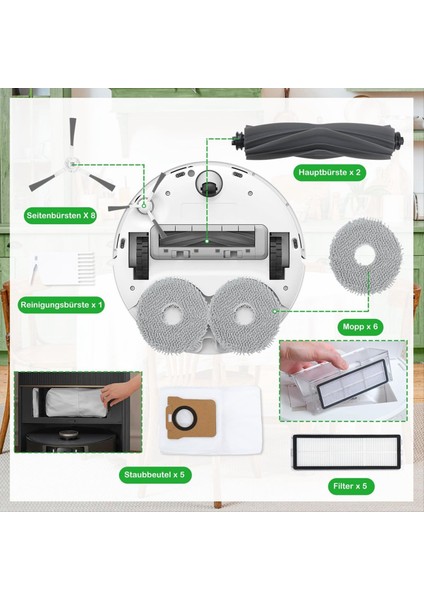 L20 ULTRA/L30 Ultra Elektrikli Süpürge Aksesuarları Ana Yan Fırça Filtre Paspas Bezi Toz Torbaları Parçaları (Yurt Dışından) fırsatları