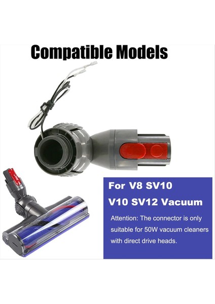 V8 V10 SV10 SV12 Temizleyici Bağlantı Yedek Parçası Için 50W Doğrudan Tahrikli Emiş Vakum Bağlantı Başlığı (Yurt Dışından) modelleri