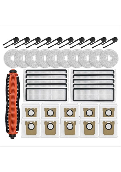 M40S / OV31CN Vakum Parçaları Tricut Ana Yan Fırça Filtre Paspas Bezi Toz Torbaları Aksesuarları (Yurt Dışından)