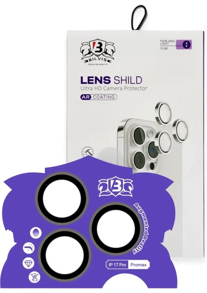 Apple iPhone 17 Pro Max Bilvis Titan Kamera Lens - Natural Grey