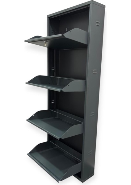 Metal Ayakkabılık 4 Lü Antrasit Kilitli Model fiyatları