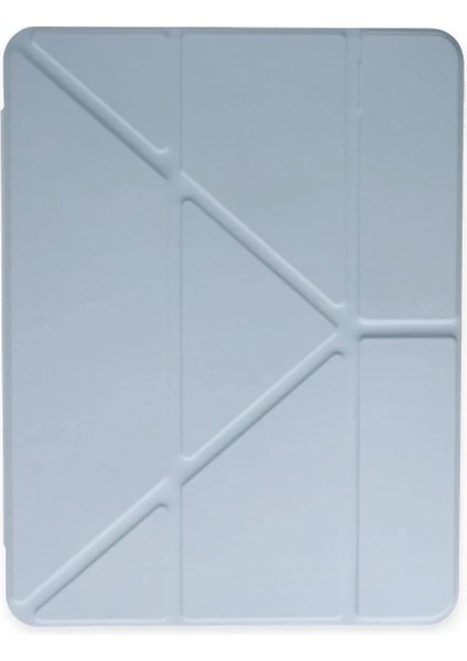 iPad Pro 12.9 (2021) Kılıf Kalemlikli Mars Tablet Kılıfı - Mavi modelleri
