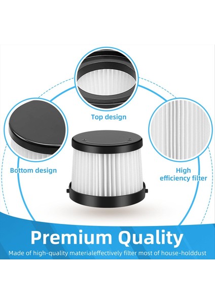 DCV5011H Yedek Filtre, Köpük Kollu Filtreli 20V Akülü Elektrikli Süpürge DCV501HB ile Uyumlu (Yurt Dışından) modelleri