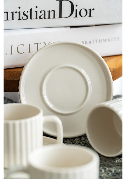 Satürn 12 Parça 6 Kişilik Porselen Kahve Fincan Takımı modelleri