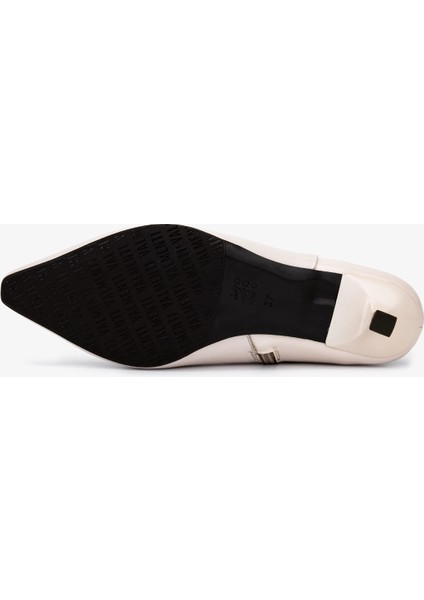 Kadın Hakiki Deri Bej Topuklu Bot 492 2035 Bn Bot SK25-26 Bej Dr indirimleri