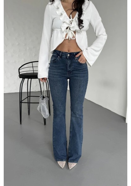 Ispanyol Paça Skinny Kot Pantolon