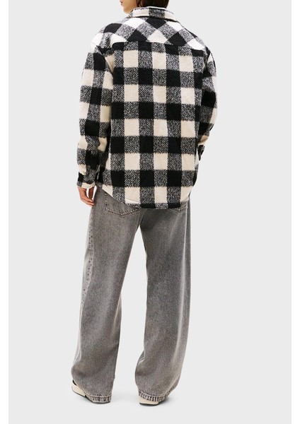 Ekoseli Oversize Fit Klasik Yaka Düğmeli Gömlek Erkek Gömlek DM0DM22013 Bds modelleri