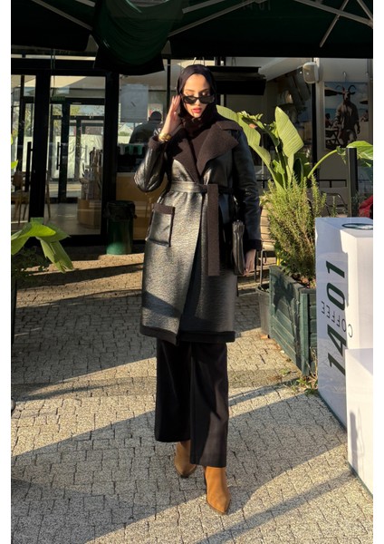 Ribana Içi Kürklü Suni Deri Kaban- Siyah fiyatları