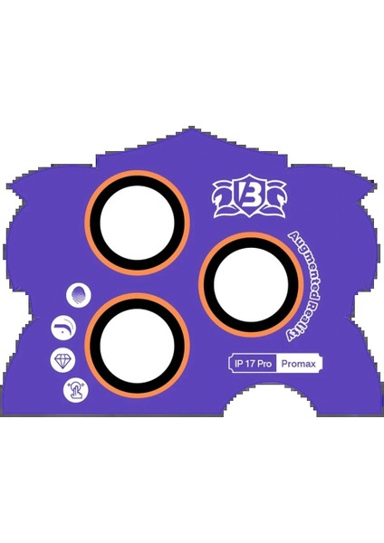 Apple iPhone 17 Pro Max Bilvis Titan Kamera Lens - Turuncu fiyatları