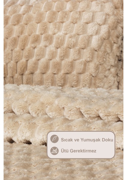 Polen Battaniye Seti Tek Kişilik Wellsoft 2 Parça (180X240 Cm) Cappuccino fırsatları