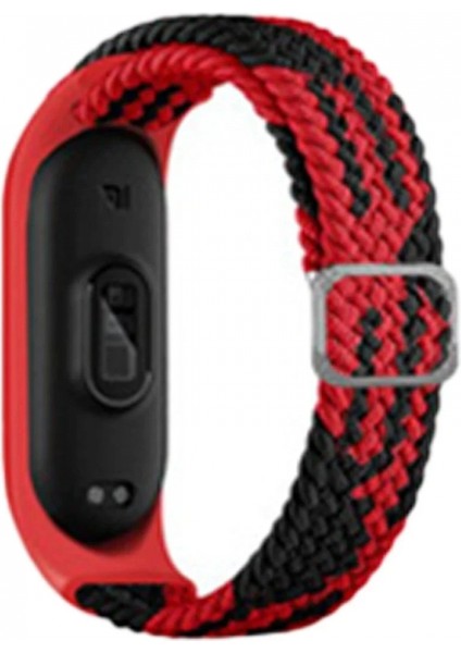 Xiaomi Mi Band 6 Star Kordon - Kırmızı-Siyah