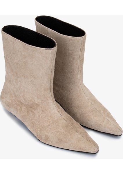 Kadın Hakiki Deri Taş Süet Düz Bot 1168 8157 Bn Bot SK25-26 Tas Suet fiyatları