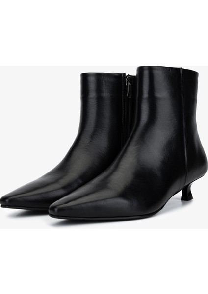 Kadın Hakiki Deri Siyah Topuklu Bot 492 2035 Bn Bot SK25-26 Sıyah Dr fırsatları