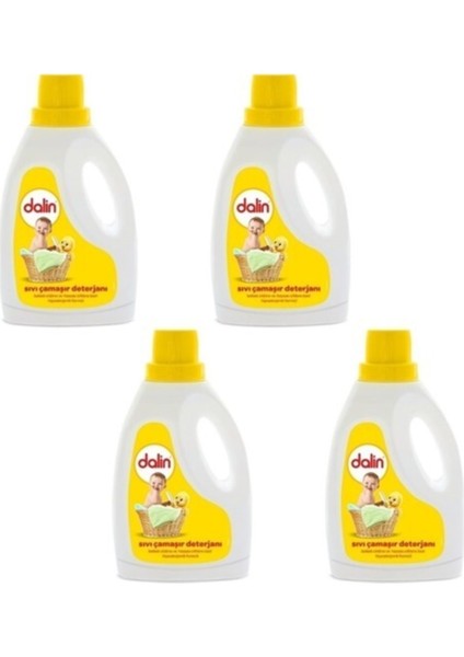 Klasik 1500 ml 4'lü Sıvı Çamaşır Deterjanı
