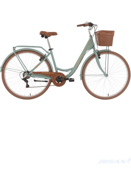 Sorrento-S Şehir Bisikleti 44 cm V 28 Jant 7 Vites Çağla Yeşili Gold