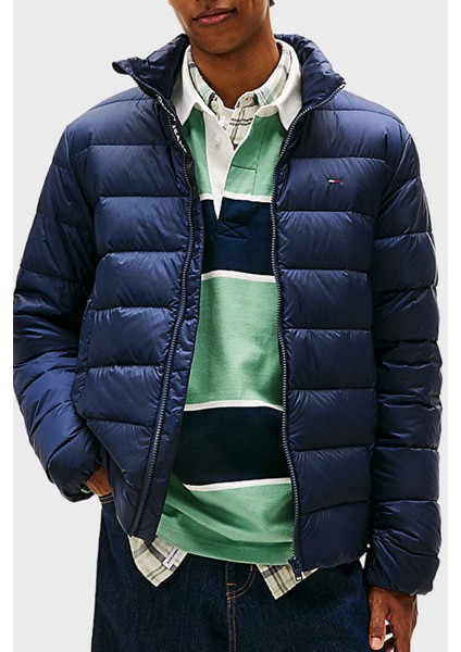 Kapitoneli Regular Fit Dik Yaka Şişme Mont Erkek Mont DM0DM20658 C1G