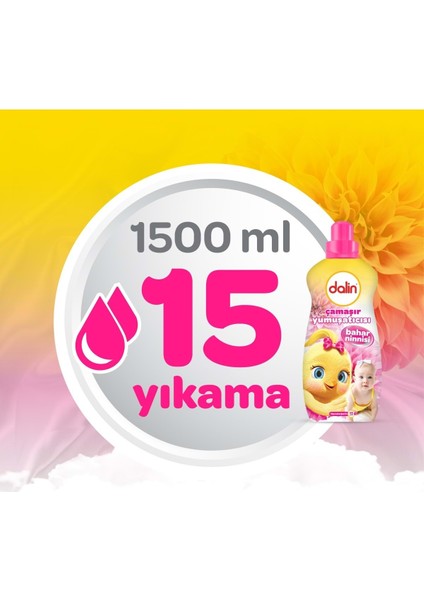 Çamaşır Yumuşatıcı 1500ML Bahar Ninnisi (9 Lu Set) (Bebeklere Özel) indirimleri