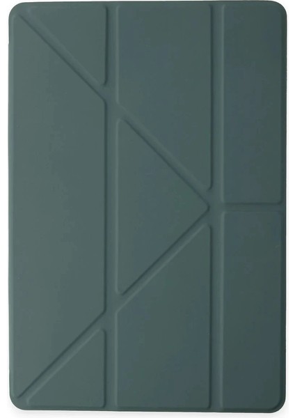 iPad Pro 12.9 (2021) Kılıf Kalemlikli Mars Tablet Kılıfı - Koyu Yeşil modelleri