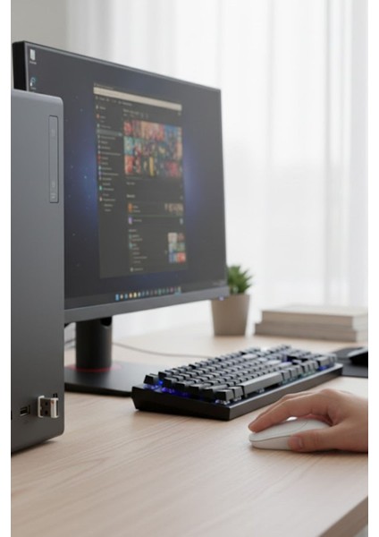 ® Beyaz Renkli Ergonomik Sessiz Kablosuz Mouse – USB Alıcılı, Ofis ve Oyun Için Konforlu Bilgisayar Faresi