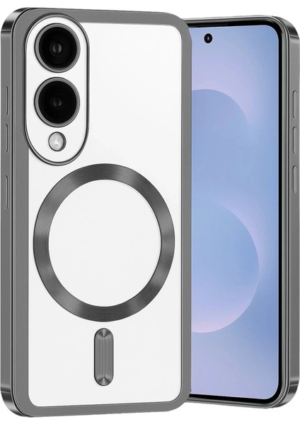 Samsung Galaxy S25 Edge Kross Magneticsafe Kapak - Titan Gri