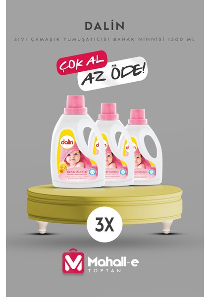 Sıvı Çamaşır Yumuşatıcısı Bahar Ninnisi 1500 ml -3'lü Paket