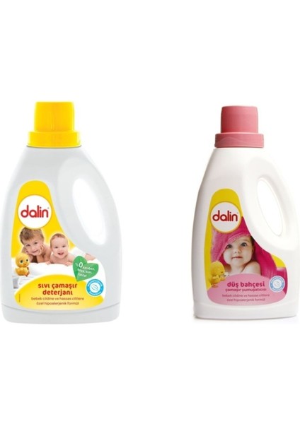 Sıvı Çamaşır Deterjanı 1500 ml 1 Adet Düş Bahçesi Yumuşatıcı 1500 ml 1 Adet Toplam 2 Adet