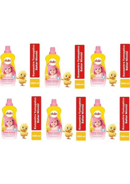 Konsantre Yumuşatıcı Bahar Ninnisi 1200ML (6 Adet) (8690605055660)