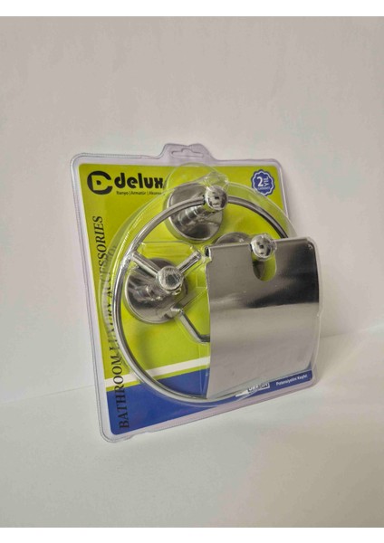 3'lü Banyo Aksesuar Seti | Metal Havluluk ve Kağıtlık