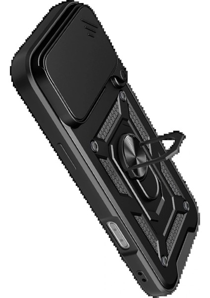 Apple iPhone 17 Pro Pars Lens Yüzüklü Silikon - Siyah modelleri