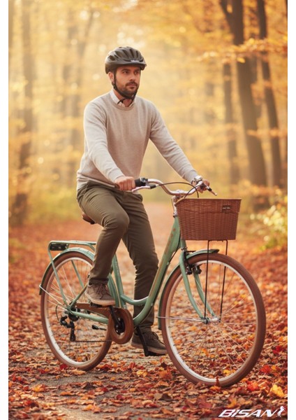 Sorrento-S Şehir Bisikleti 44 cm V 26 Jant 7 Vites Çağla Yeşili Gold