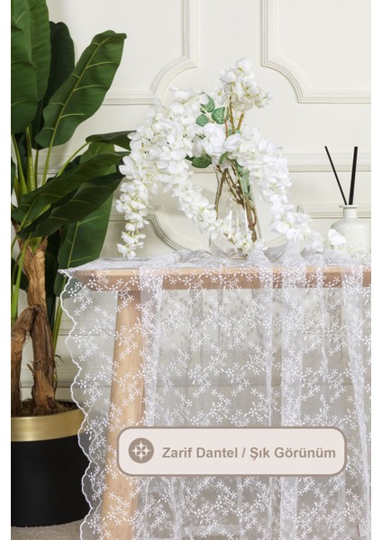 Bella Brode Dantel Masa Örtüsü (135X220 Cm) fiyatları