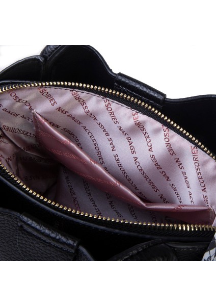 Fularlı Mini Boy El ve Çapraz Çanta Siyah Lopez indirimleri