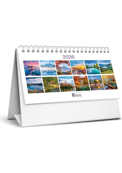 2026 Gemici Takvimi ve Karton Üçgen Masa Takvim-Manzaralar fiyatları