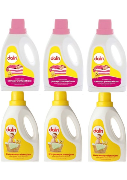 3 x Yumuşatıcı Düş Bahçesi 1500ML 3 x Deterjan 1500ML
