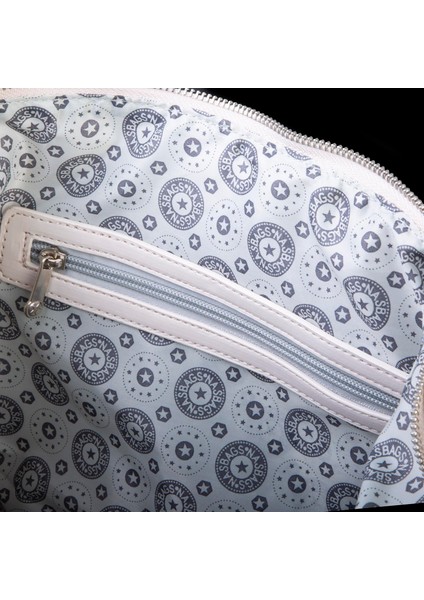 Ultra Hafif Su Geçirmez Spor Kadın Büyük Boy Omuz ve Çapraz Çanta Krem fırsatları