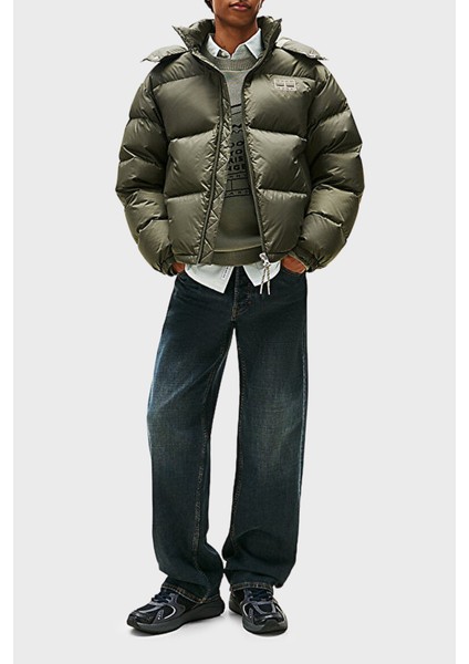 Relaxed Fit Çıkarılabilir Kapüşonlu Su Itici Şişme Mont Erkek Mont DM0DM22036 Mrh fiyatları