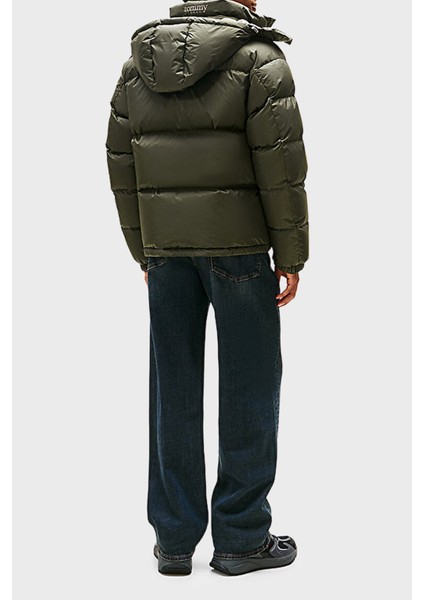 Relaxed Fit Çıkarılabilir Kapüşonlu Su Itici Şişme Mont Erkek Mont DM0DM22036 Mrh modelleri