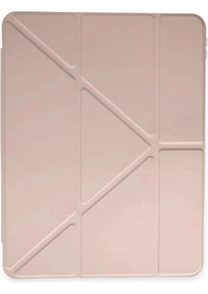 Samsung Galaxy P610 Tab S6 Lite 10.4 Kılıf Kalemlikli Mars Tablet Kılıfı - Rose Gold modelleri