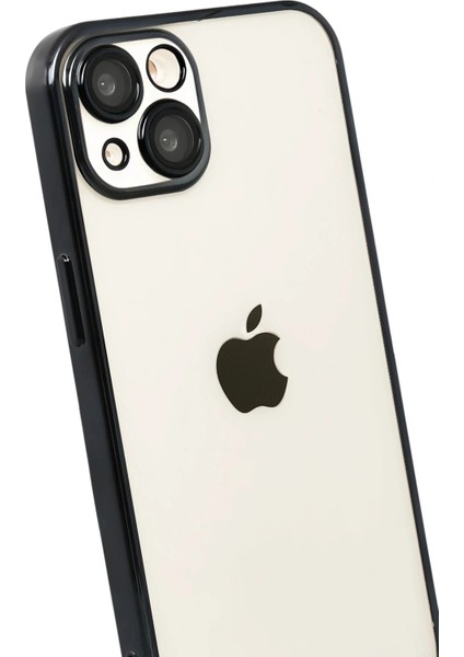 Apple iPhone 15 Lensli Silikon - Siyah modelleri