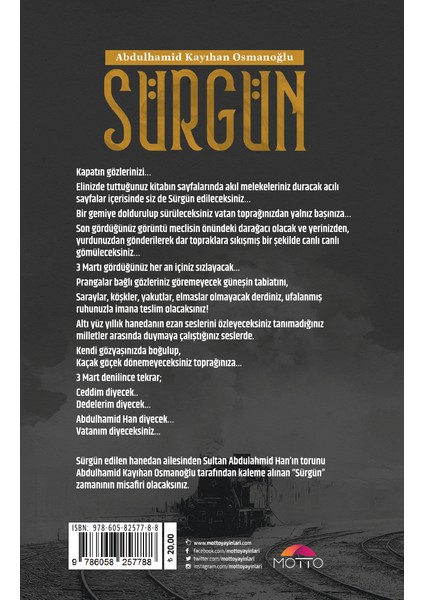 Sürgün - Abdulhamid Kayıhan Osmanoğlu fiyatları