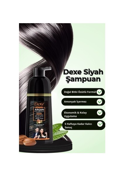 Argan Içerikli Siyah Boya Şampuan ( Siyah Pigmentli Saç Şampuanı) 420 ml fiyatları